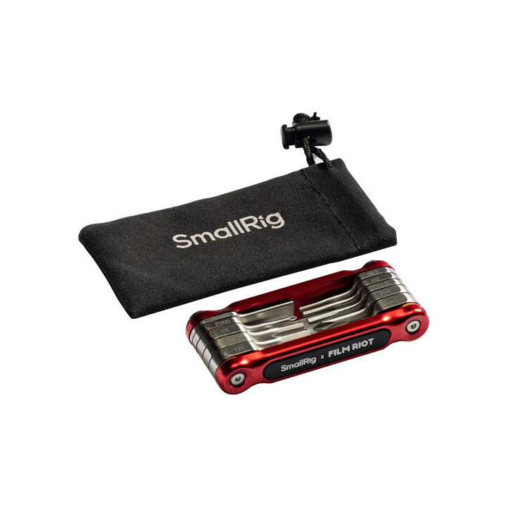SmallRig 4813 - x FILM RIOT 10-in-1 Folding Wrench Set (Red)
