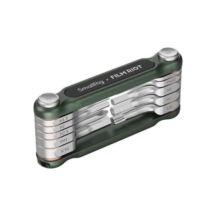SmallRig 4814 - x FILM RIOT 10-in-1 Folding Wrench Set (Green)