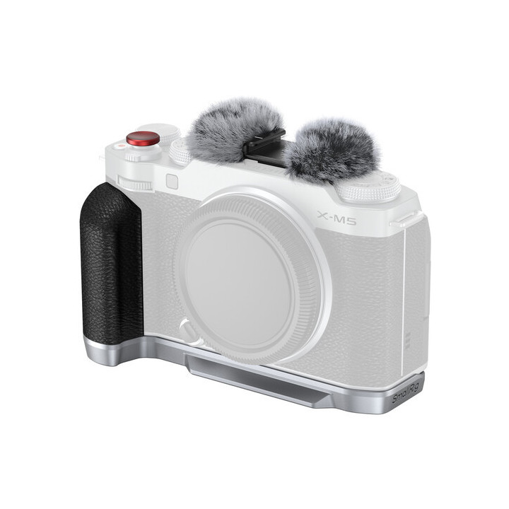 SmallRig 4875 - L-Shape Mount Plate with Silicone Handle for FUJIFILM X-M5 (Sliver)