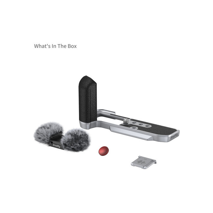 SmallRig 4875 - L-Shape Mount Plate with Silicone Handle for FUJIFILM X-M5 (Sliver)