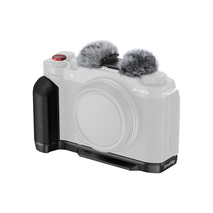 SmallRig 4876 - L-Shape Mount Plate with Silicone Handle for FUJIFILM X-M5 (Black)