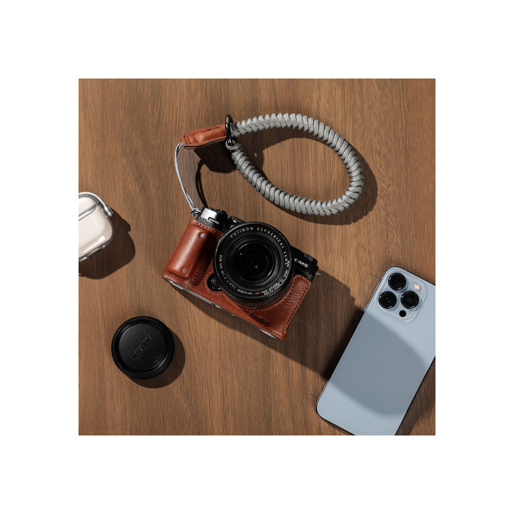 SmallRig 4880 - Leather Half Case Kit for FUJIFILM X-M5 (Brown)