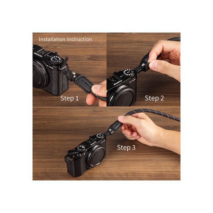 SmallRig 4882 - Universal Braided Shoulder Strap (Black)