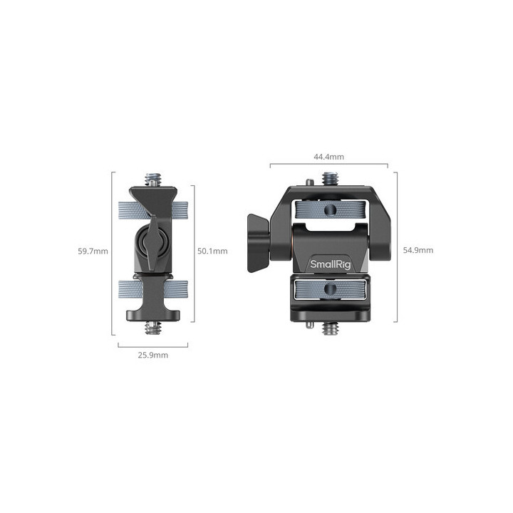 SmallRig 4886 - Swivel and Tilt Adjustable Monitor Support with 1/4"-20 Screws