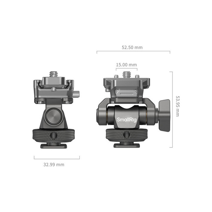 SmallRig 4888 - HawkLock Quick Release Monitor Support with H21 Cold Shoe Mount