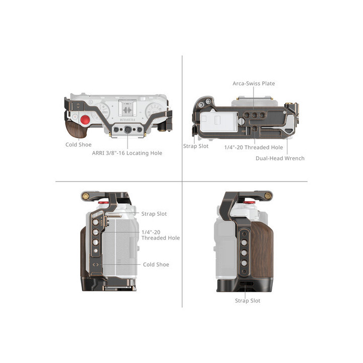 SmallRig 4892 - Retro Camera Cage for FUJIFILM X-M5
