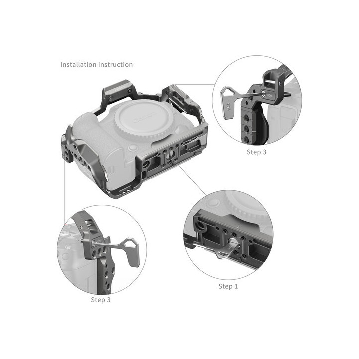 SmallRig 4977 - HawkLock Quick Release Camera Cage for Canon EOS R5 Mark II