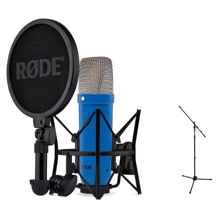 Rode NT1SIGNATURECOBALT - NT1 Signature Series Large-Diaphragm Condenser Microphone (Cobalt)