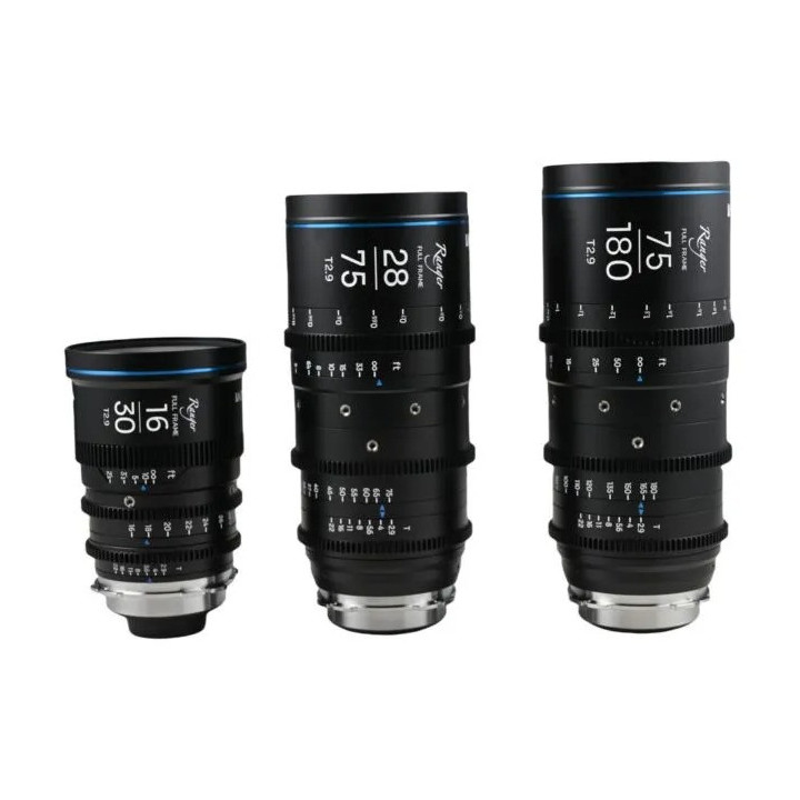 Laowa RAN162875BPLEF - Ranger FF (16-30mm,28-75mm, 75-180mm) Cine Lens 3-Lens Bundle