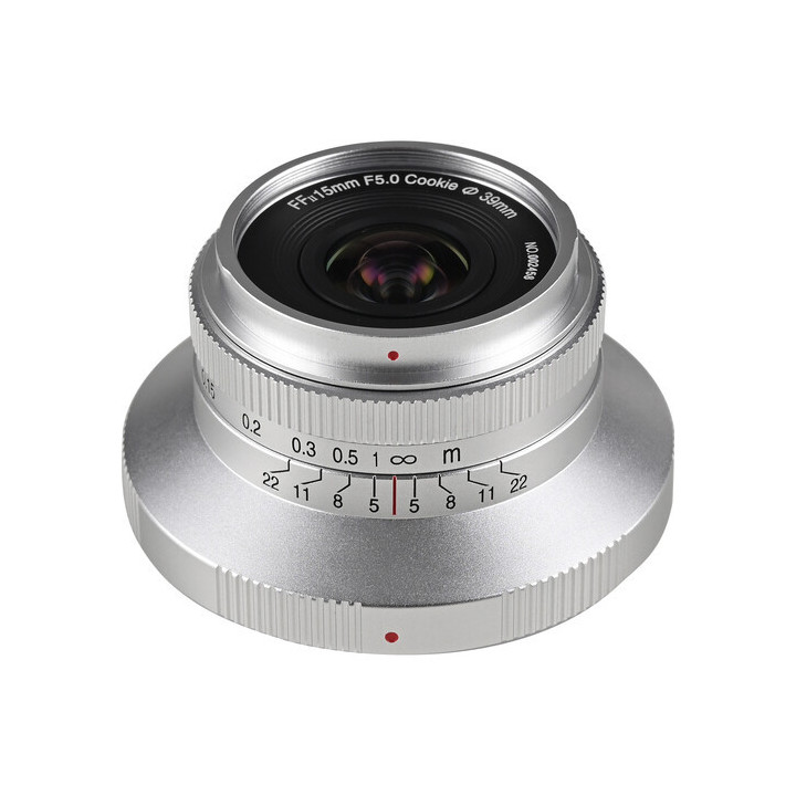 Laowa VE1550NZAESIL - 15mm f/5 Cookie FF (Auto Aperture - Silver)