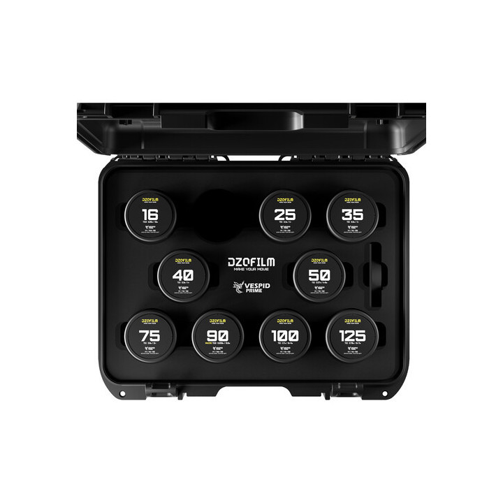 DZOFilm DZO-VP9PL - Vespid Prime 7-Lens Kit (16 T2.8 + 25/35/50/75/100/125 T2.1)