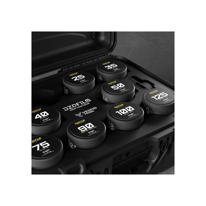 DZOFilm DZO-VP9PL - Vespid Prime 7-Lens Kit (16 T2.8 + 25/35/50/75/100/125 T2.1)