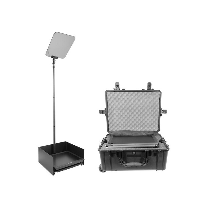 Prompter People PRO-SP19HBS-CARB_KIT - PP-Stage Pro 19" Single High Bright KIT