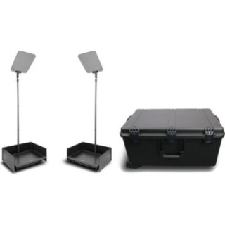 Prompter People PRO-SP24PHB-CARB - PP-Stage Pro 24" Pair High Bright with Carbon Fiber Poles