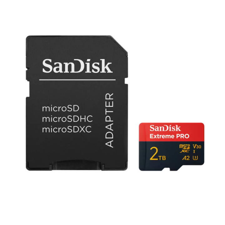 Sandisk SDSQXCD-2T00-GN6MA - Extreme Pro 200MB/s microSD 2TB
