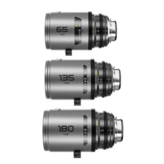 DZOFilm DZO-PAC3PLMB - Pavo 2x Anamorphic Prime C Set Macro 65mm/180mm T2.8, 135mm T2.5 - Blue Coating - PL&EF Mount (metric)
