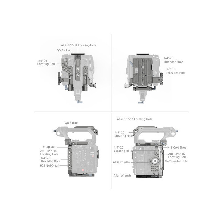 SmallRig 4947 - Basic Cage Kit for Canon C400