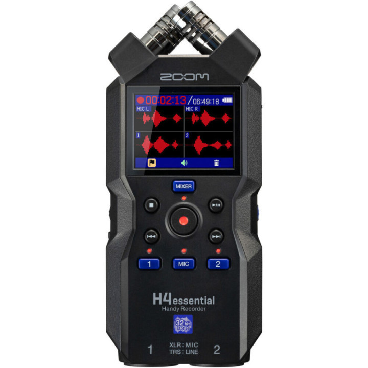 Zoom H4ESSENTIAL - 4-Track 32-Bit Float Portable Audio Recorder