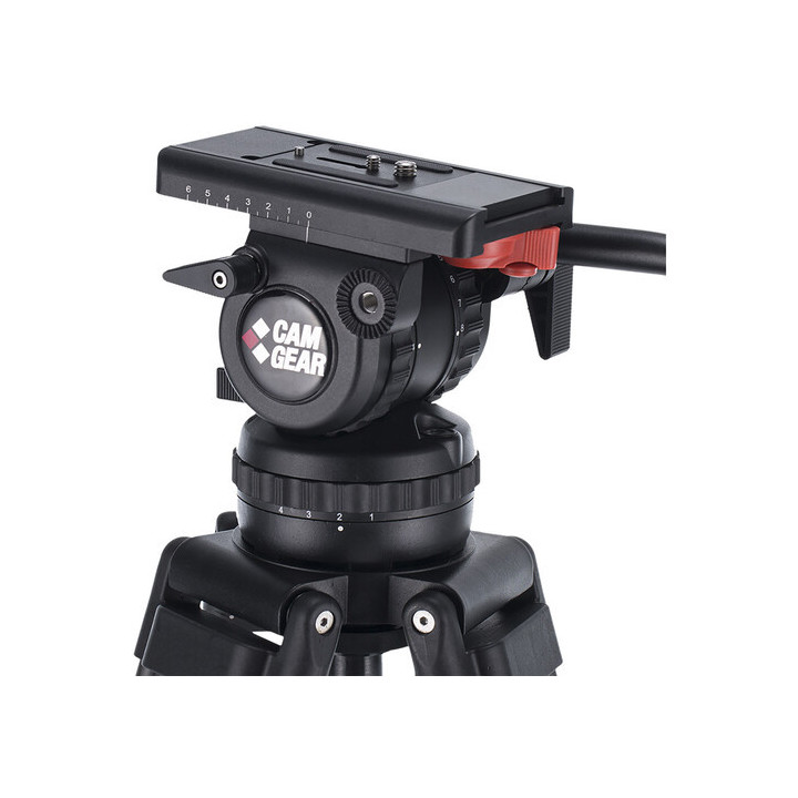 Camgear CMG-EL6-GS-CF-TRISYS - Elite 6 Carbon Fiber Tripod System w/ Ground Spreader