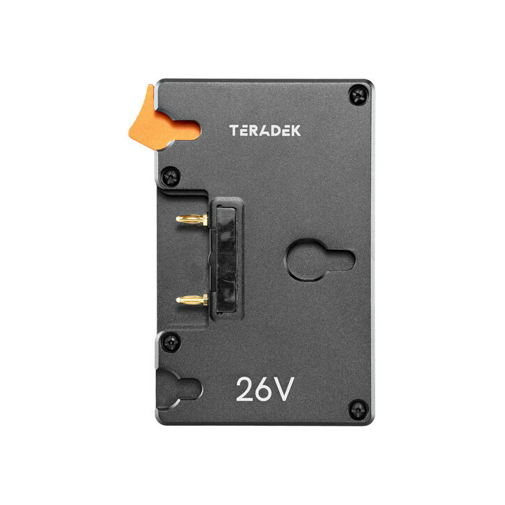 Teradek 11-0933 - Single Battery Plate for Bolt 4K, Bolt 6, Serv 4K (Female, Gold Mount)