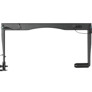 AED Audio MULTI12 HORIZONTAL BRACKET - Steel HORIZONTAL MOUNTING BRACKET, YOKE, BLACK