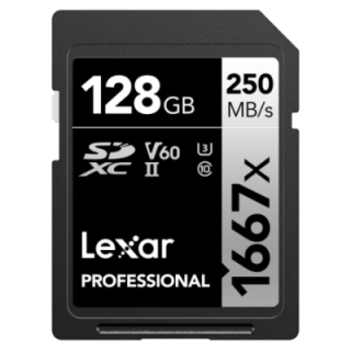Lexar LSD128CB1667 - 1667x UHS-II SDXC 128GB Silver