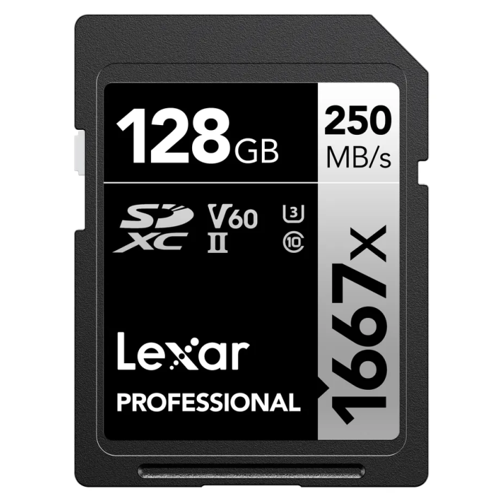 Lexar LSD128CB1667 - 1667x UHS-II SDXC 128GB Silver