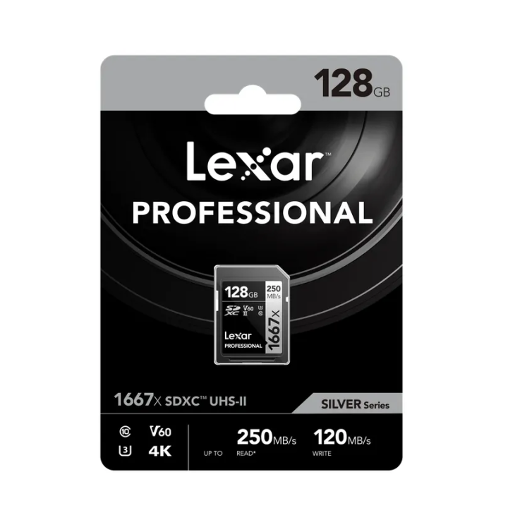 Lexar LSD128CB1667 - 1667x UHS-II SDXC 128GB Silver