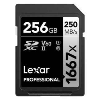 Lexar LSD256CB1667 - 1667x UHS-II SDXC 256GB Silver
