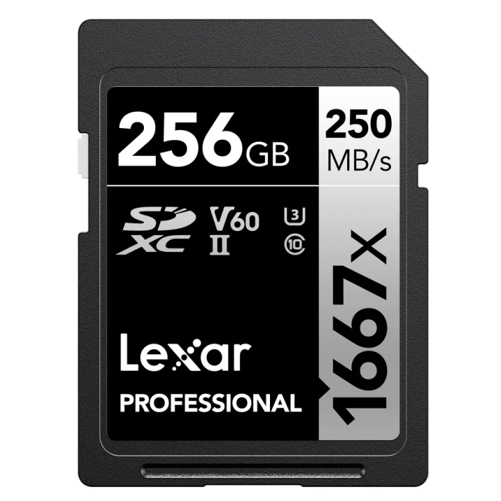 Lexar LSD256CB1667 - 1667x UHS-II SDXC 256GB Silver
