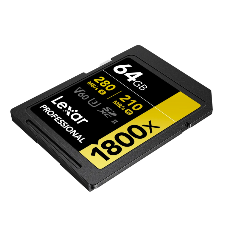 Lexar LSD1800064G-BNNNG - 1800x UHS-II SDXC 64GB Gold