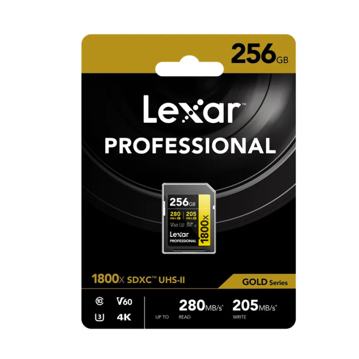 Lexar LSD1800256G-BNNNG - 1800x UHS-II SDXC 256GB Gold