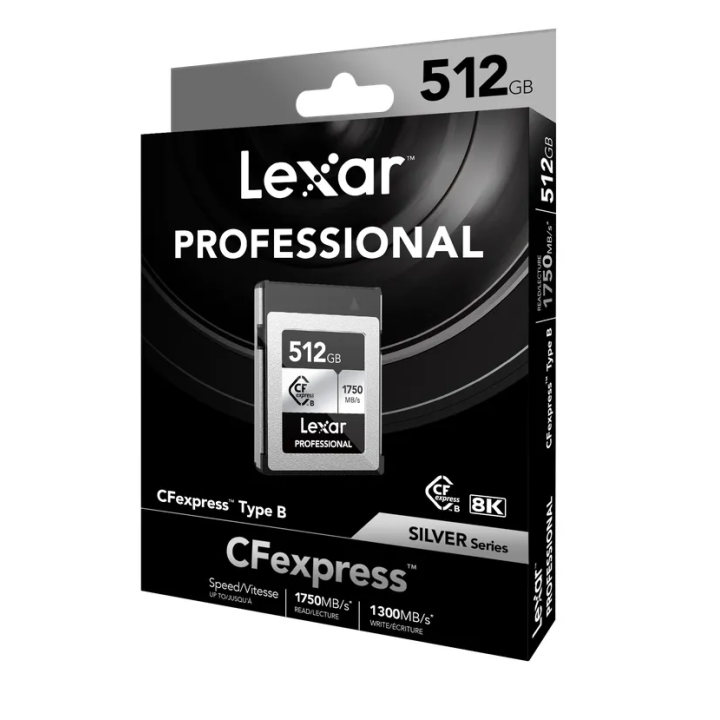 Lexar LCXEXSL512G-RNENG - 1750MB/s CFexpress B 512GB Silver