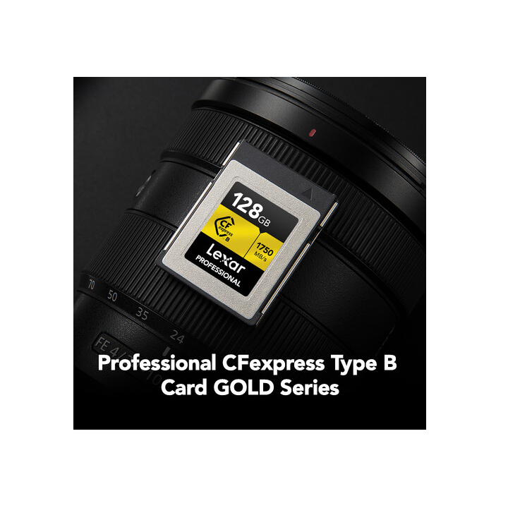 Lexar LCXEXPR128G-RNENG - 1750MB/s CFexpress B 128GB Gold