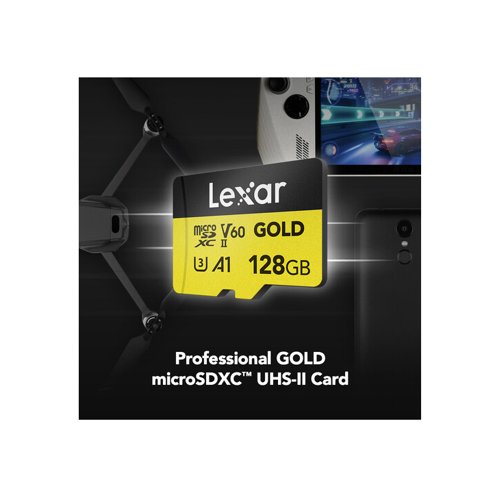Lexar LMSGOLD128G-BNNNG - micro SDXC 280MB/s 128GB Gold