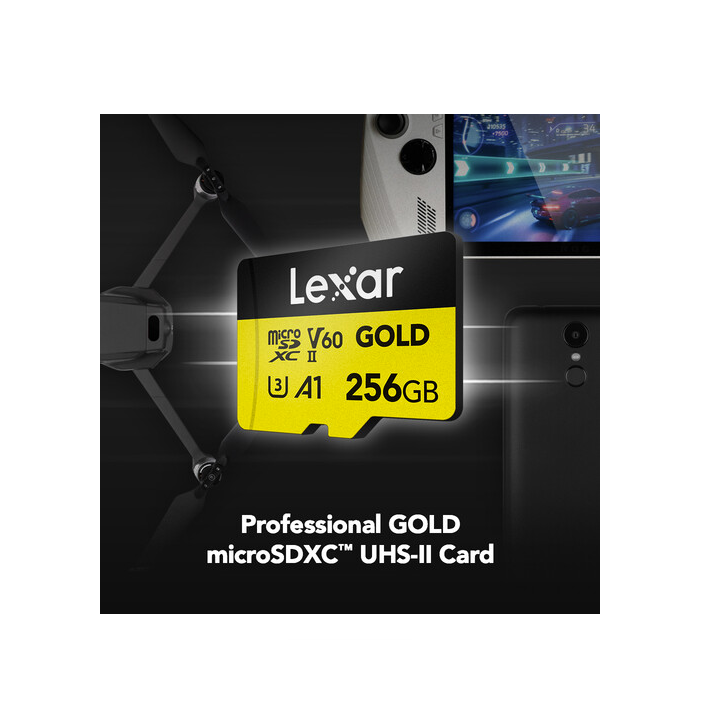 Lexar LMSGOLD256G-BNNNG - micro SDXC 280MB/s 256GB Gold