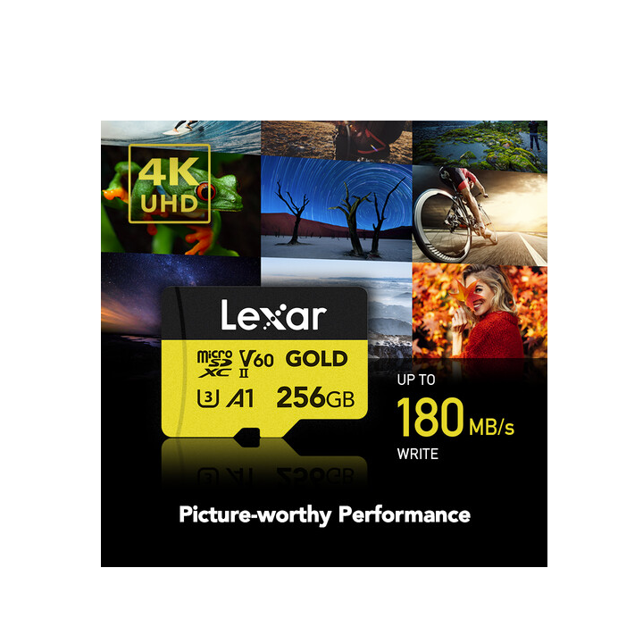 Lexar LMSGOLD256G-BNNNG - micro SDXC 280MB/s 256GB Gold