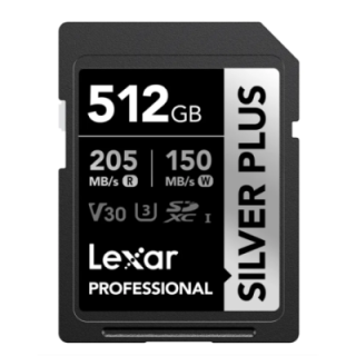 Lexar LSDSIPL512G-BNNNG - SILVER Plus UHS-I SDXC 512GB