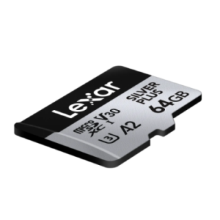 Lexar LMSSIPL064G-BNANG - micro SDXC Silver Plus 64GB