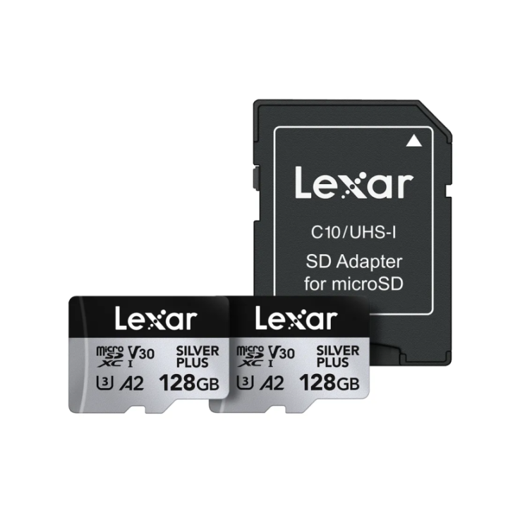 Lexar LMSSIPL128G-B2ANG - micro SDXC Silver Plus 2x128GB