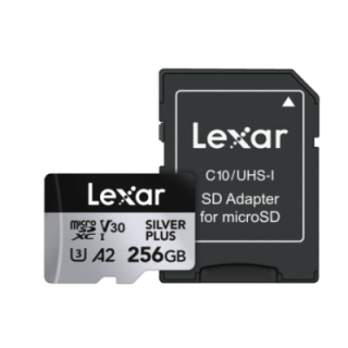 Lexar LMSSIPL256G-BNANG - micro SDXC Silver Plus 256GB