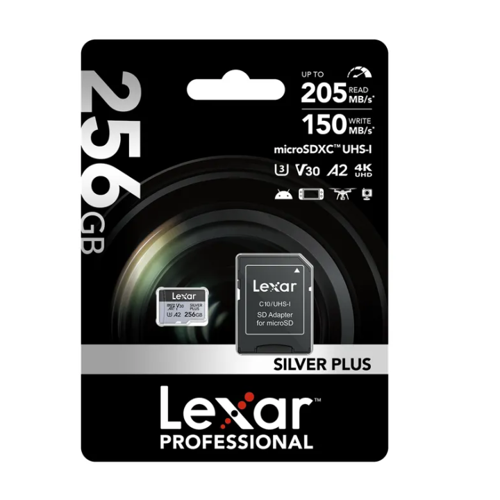 Lexar LMSSIPL256G-BNANG - micro SDXC Silver Plus 256GB