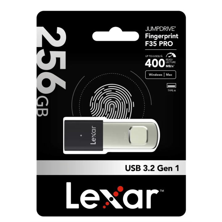 Lexar LJDF35P256G-RNBNG - Fingerprint F35 USB 3.2 256GB