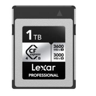 Lexar LCXEXS4001T-RNENG - 3600MB/s CFexpress B 1TB Silver