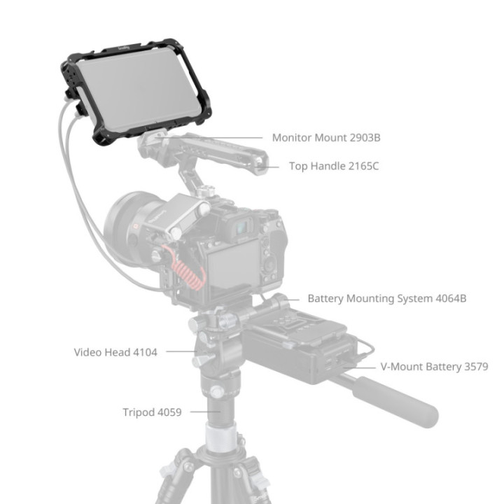 SmallRig 5030 - Monitor Cage Kit for Atomos Shinobi II 