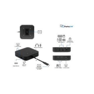 LMP USB-C-Trip-Dsip Dock - USB-C Triple-DisplayDock 4K 12 Port