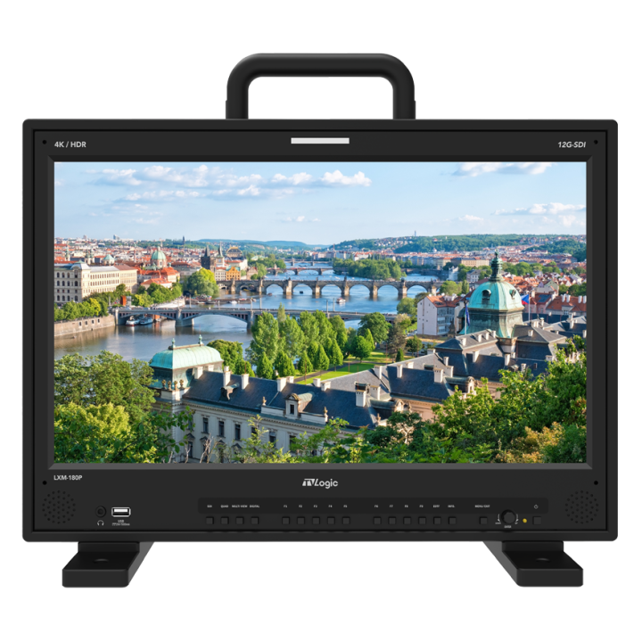 TVLogic LXM-180P-FM - 18.4" 4K/UHD 12G Quad Field Monitor with Multi-Mounting Cage