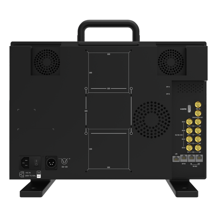 TVLogic LXM-180P-FM - 18.4" 4K/UHD 12G Quad Field Monitor with Multi-Mounting Cage