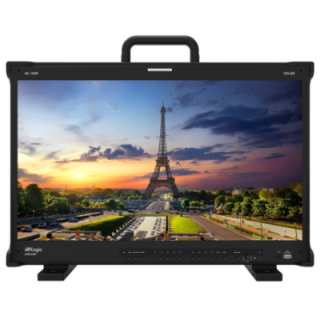 TVLogic LXM-240P-FM - 24" 4K/UHD 12G Quad Field Monitor with Multi-Mounting Cage