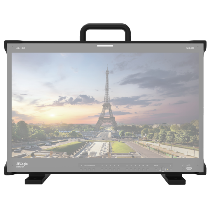 TVLogic LXM-240P-FM - 24" 4K/UHD 12G Quad Field Monitor with Multi-Mounting Cage